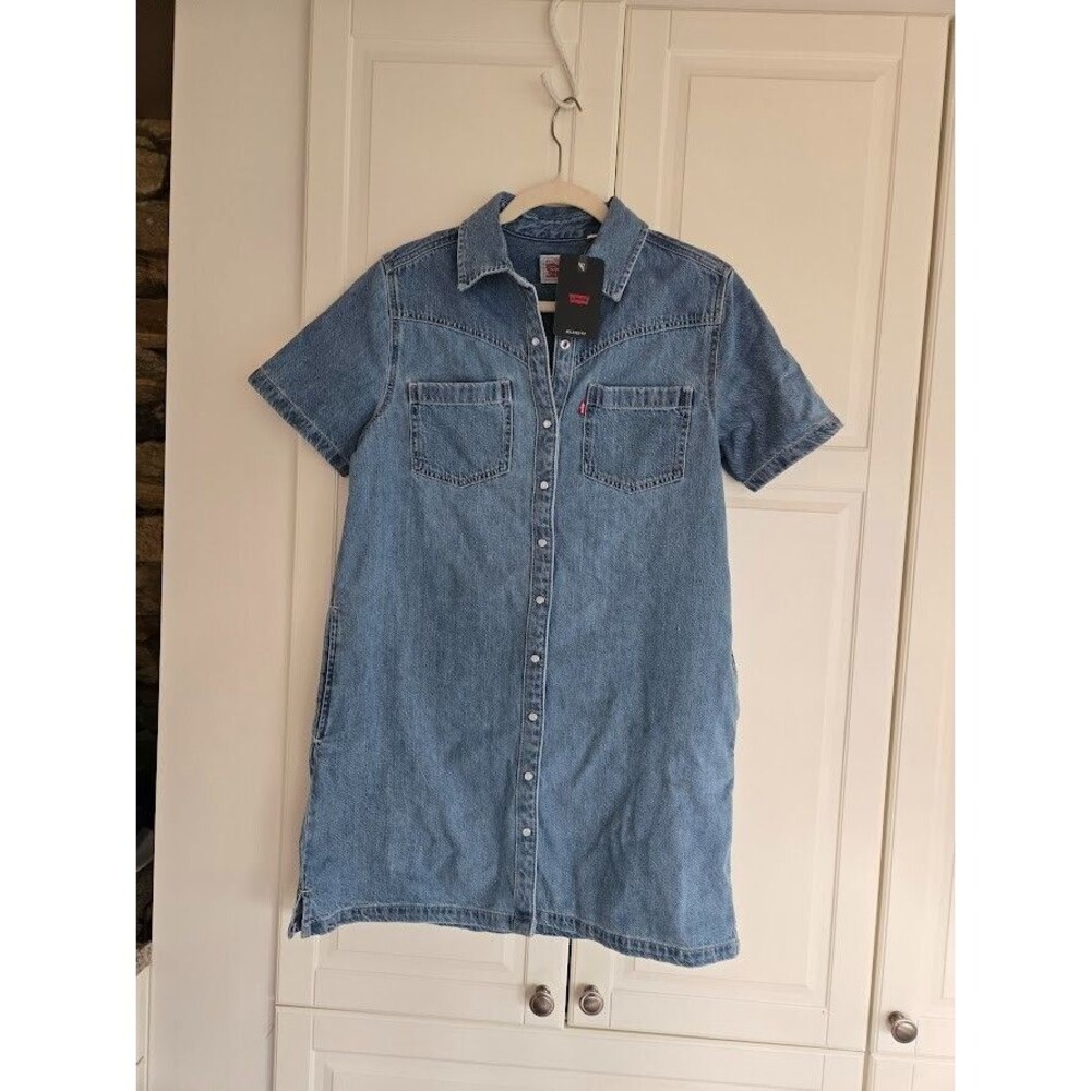 Levi's Denim Shirt Dress - Blue - Womens size XS - NEW